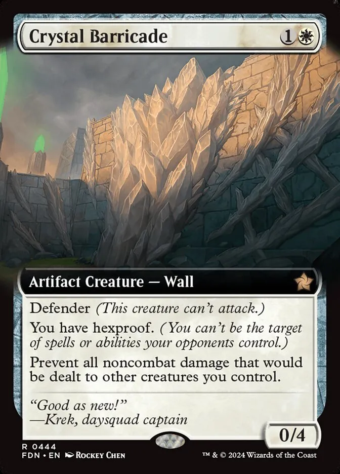 2024 Foundations Crystal Barricade #444 rare card image