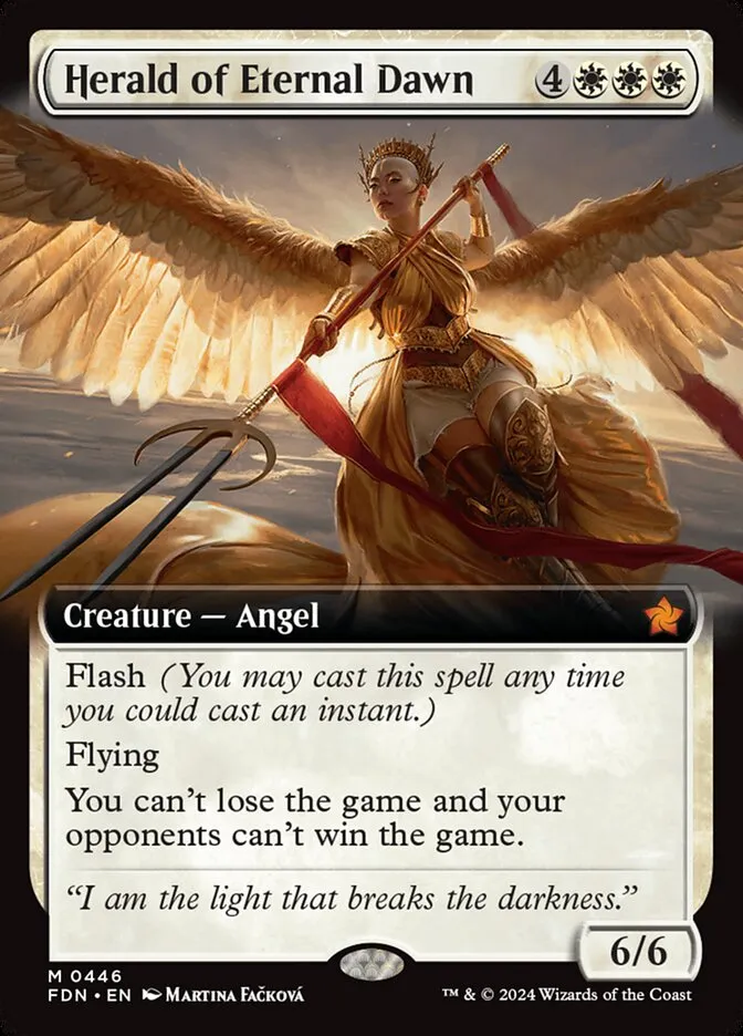 2024 Foundations Herald of Eternal Dawn #446 mythic card image