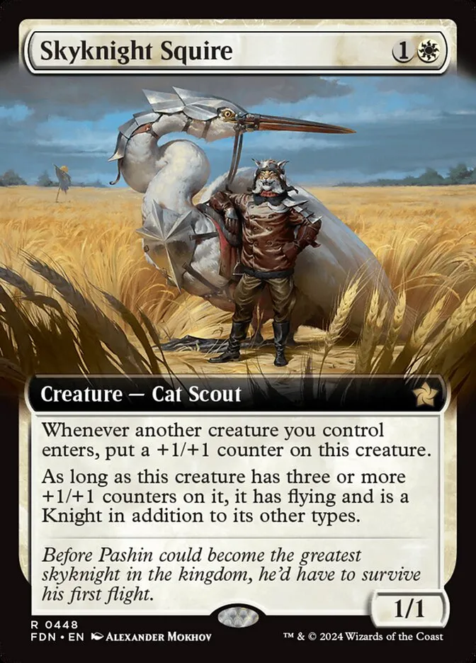 2024 Foundations Skyknight Squire rare #448 rare card image