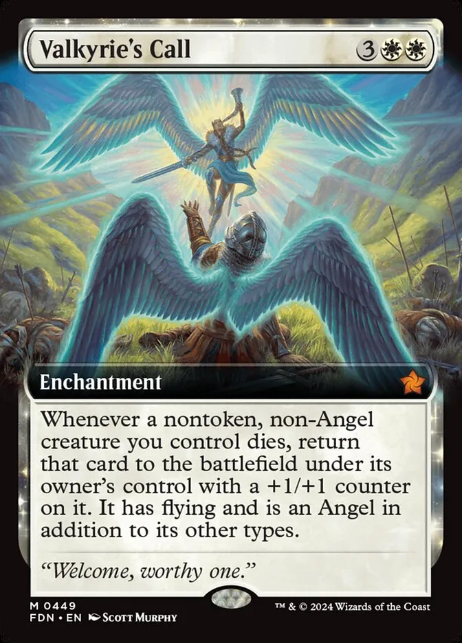 2024 Foundations Valkyrie's Call mythic #449 mythic card image