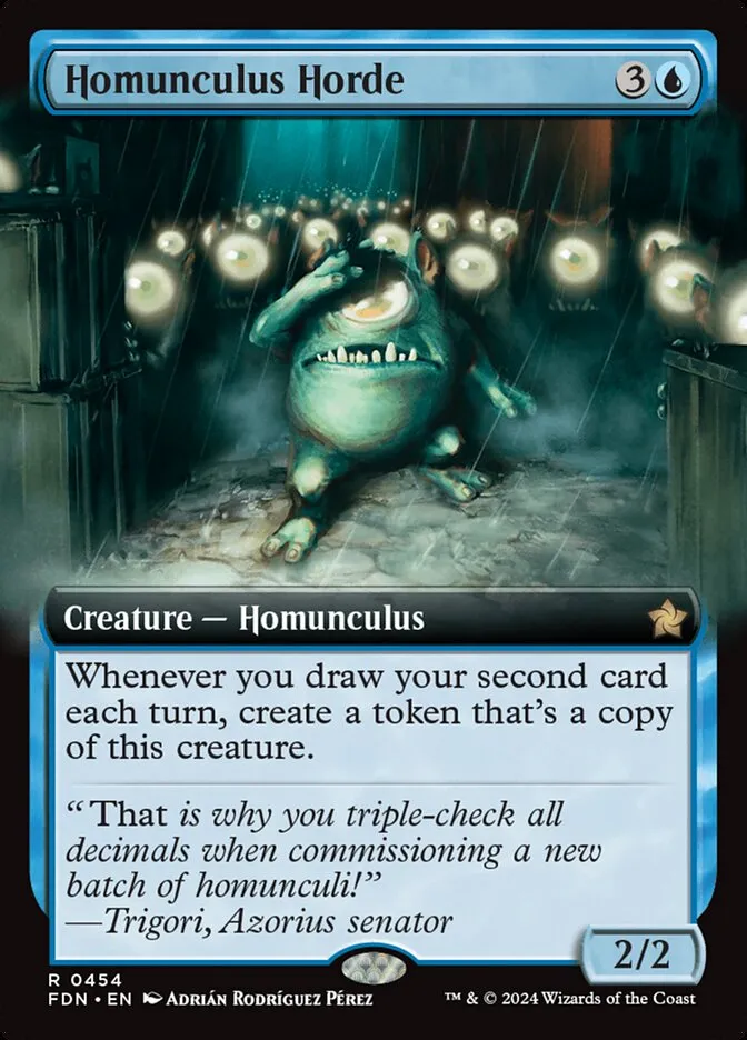 2024 Foundations Homunculus Horde #454 rare card image