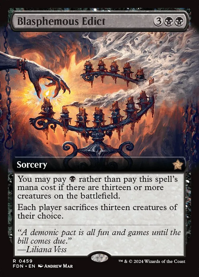 2024 Foundations Blasphemous Edict rare #459 rare card image