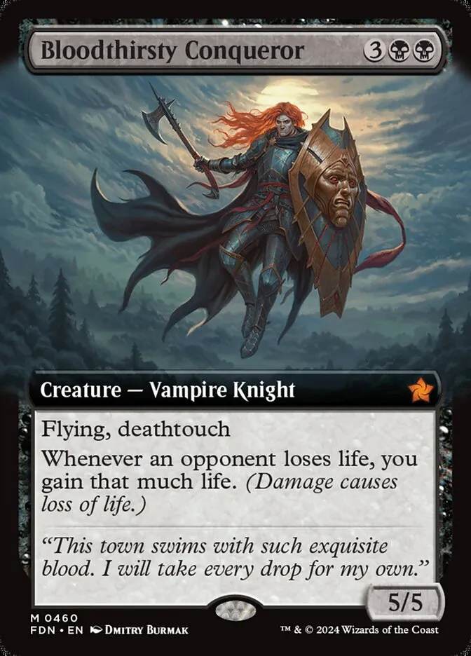 2024 Foundations Bloodthirsty Conqueror mythic #460 mythic card image