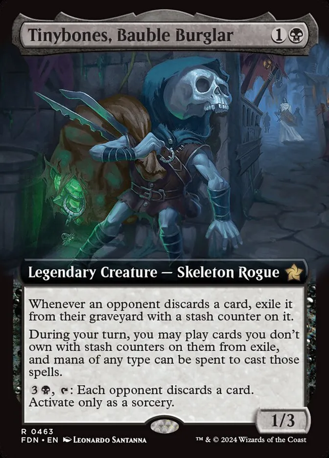 2024 Foundations Tinybones, Bauble Burglar rare #463 rare card image
