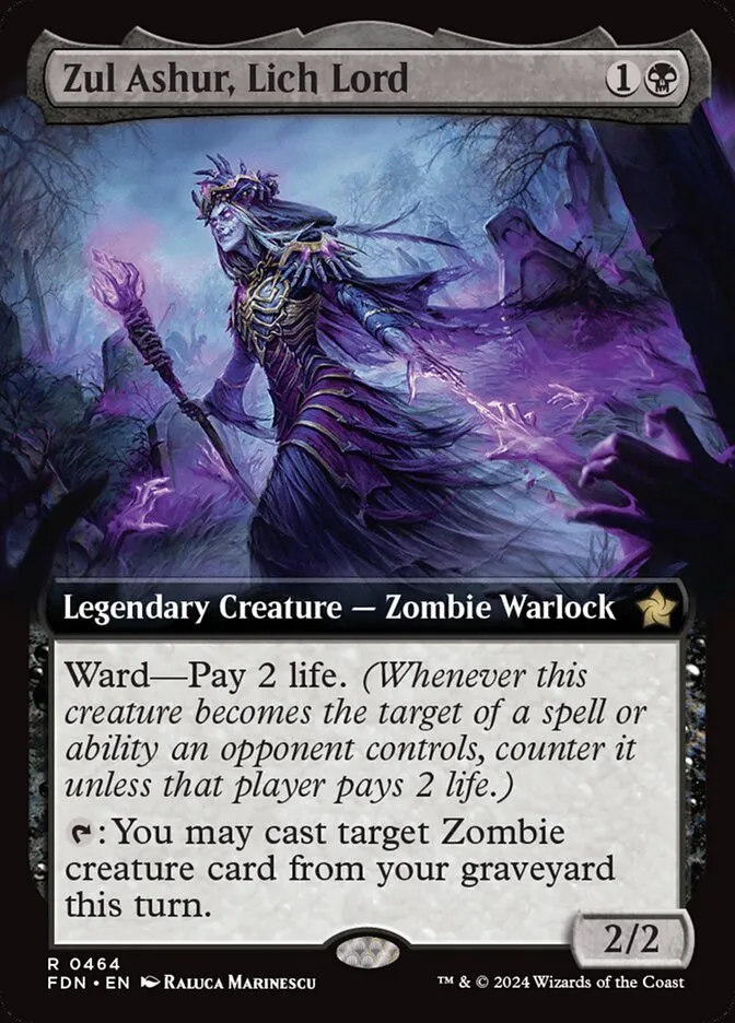2024 Foundations Zul Ashur, Lich Lord #464 rare card image