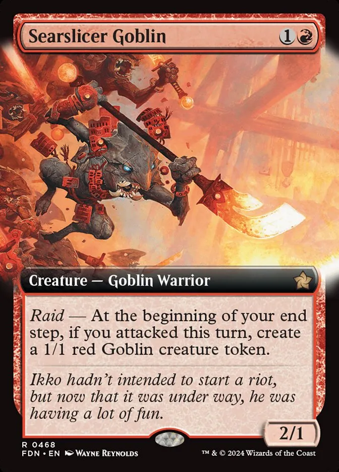 2024 Foundations Searslicer Goblin #468 rare card image