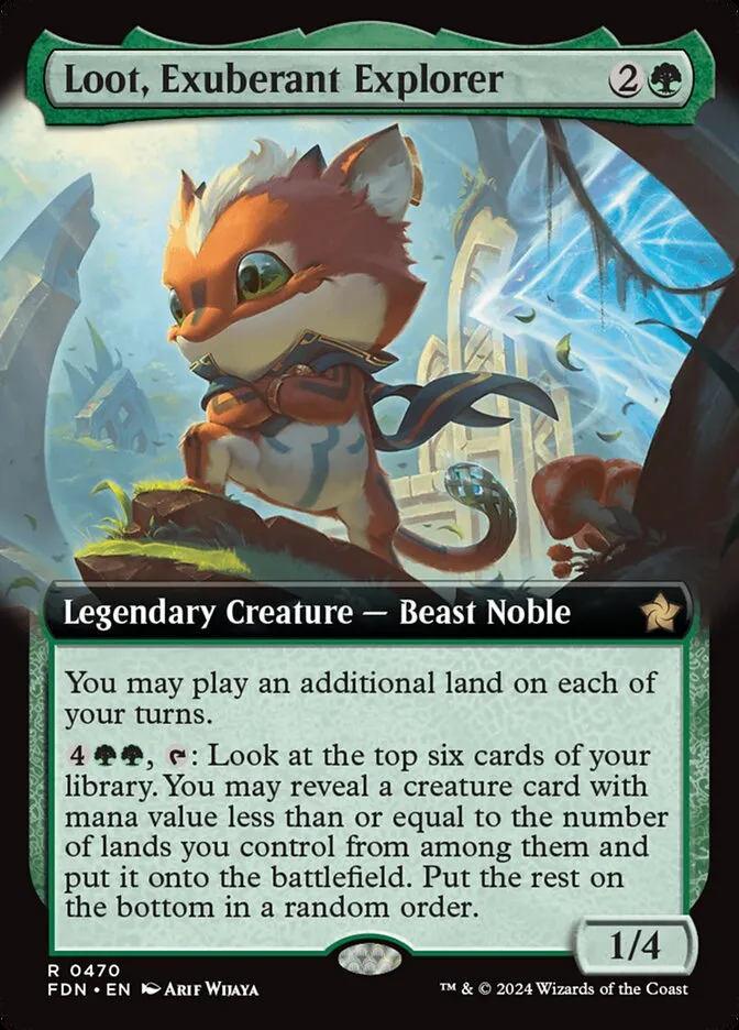 2024 Foundations Loot, Exuberant Explorer rare #470 rare card image