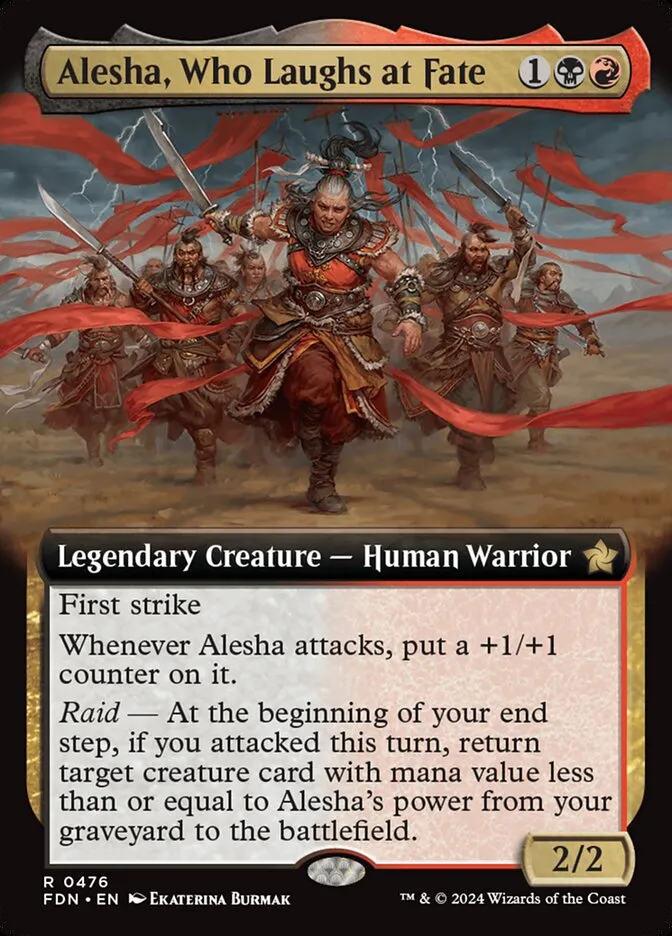 2024 Foundations Alesha, Who Laughs at Fate #476 rare card image