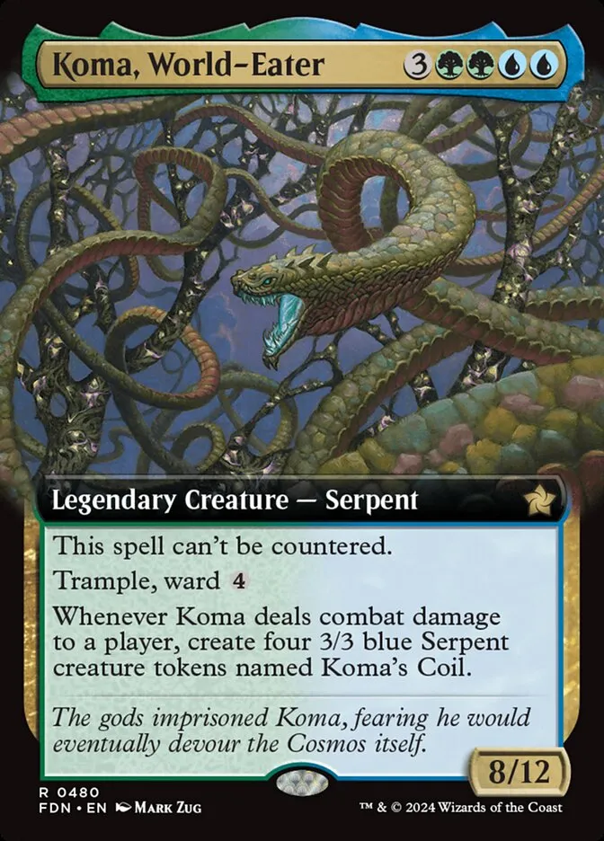 2024 Foundations Koma, World-Eater #480 rare card image