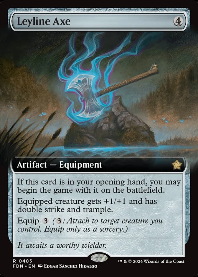 2024 Foundations Leyline Axe rare #485 rare card image