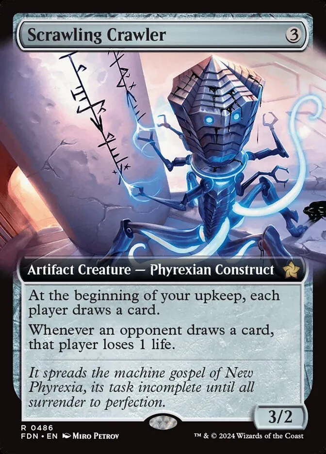 2024 Foundations Scrawling Crawler [Foil] rare #486 rare card image