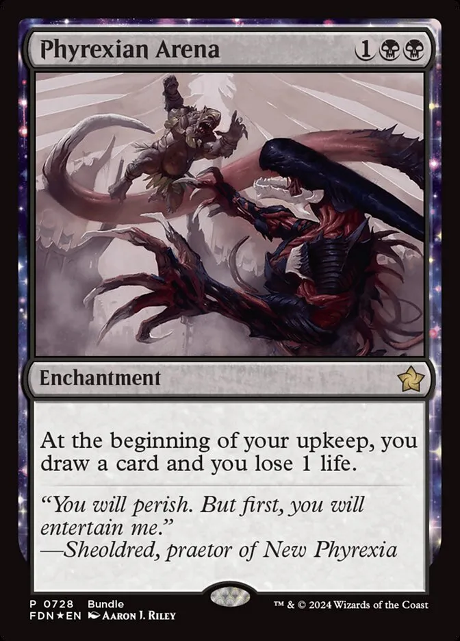 2024 Foundations Phyrexian Arena #728 rare card image