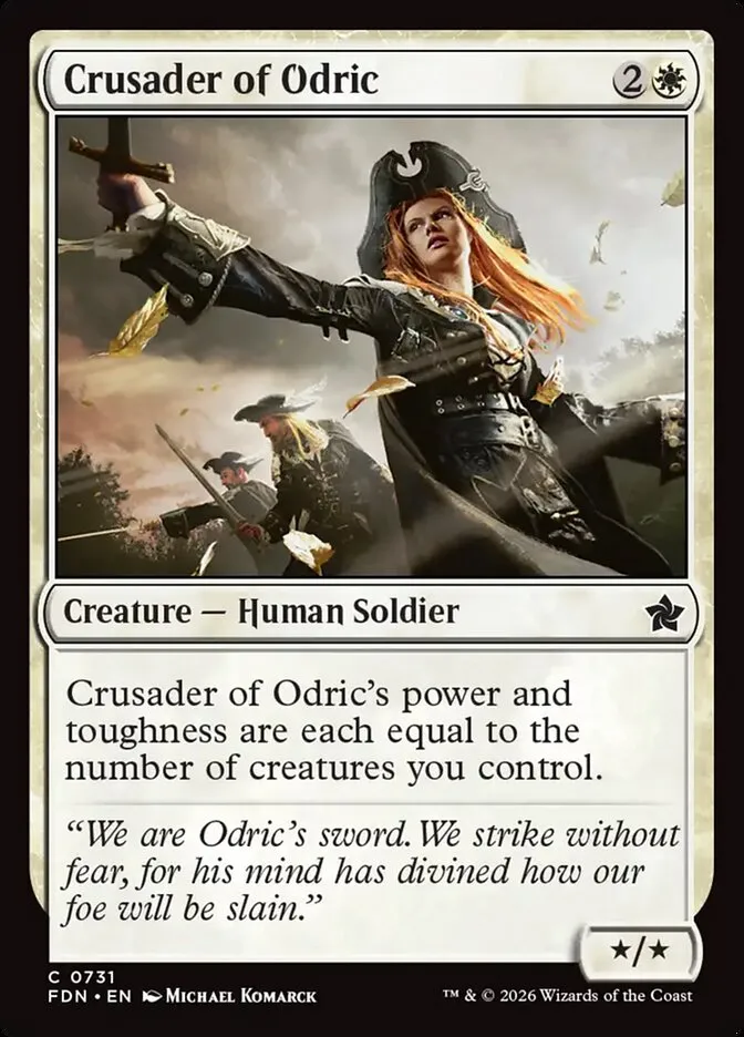 2024 Foundations Crusader of Odric #731 common card image