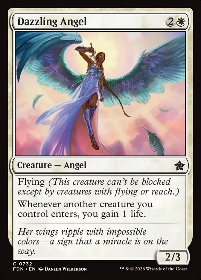 2024 Foundations Dazzling Angel common #732 common card image