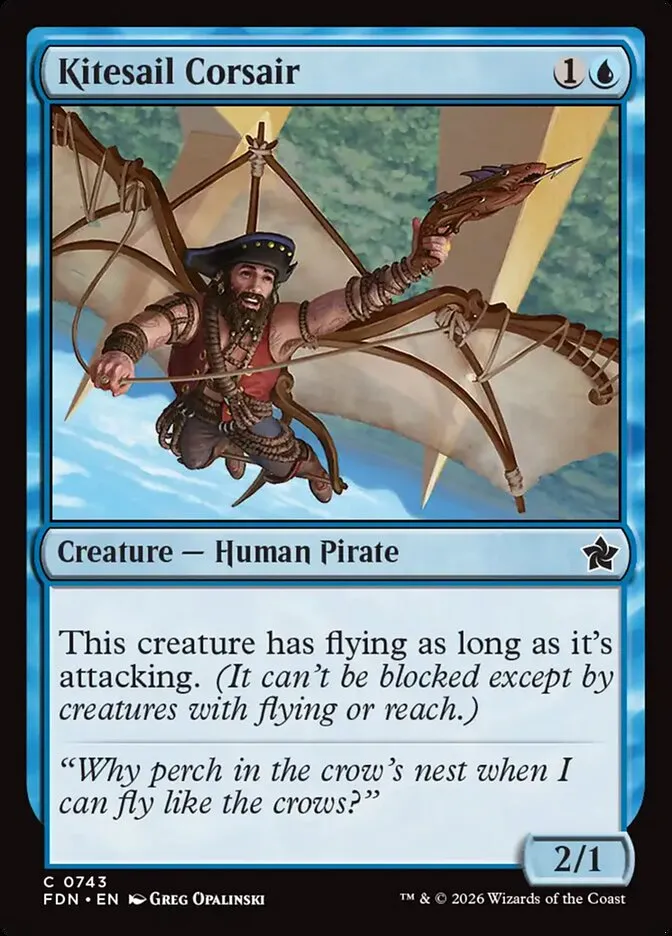 2024 Foundations Kitesail Corsair #743 common card image
