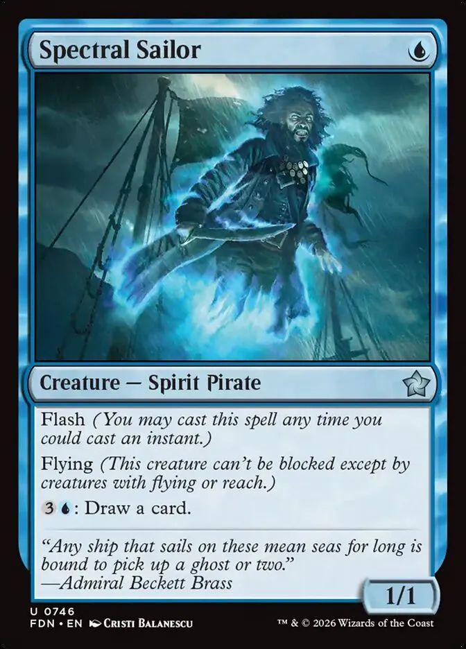 2024 Foundations Spectral Sailor uncommon #746 uncommon card image