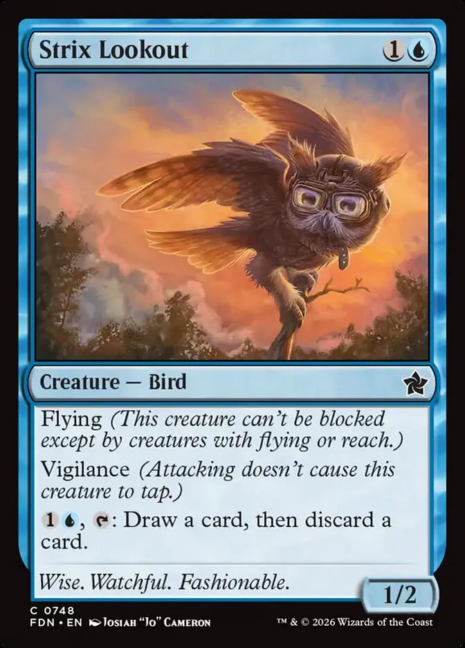 2024 Foundations Strix Lookout common #748 common card image