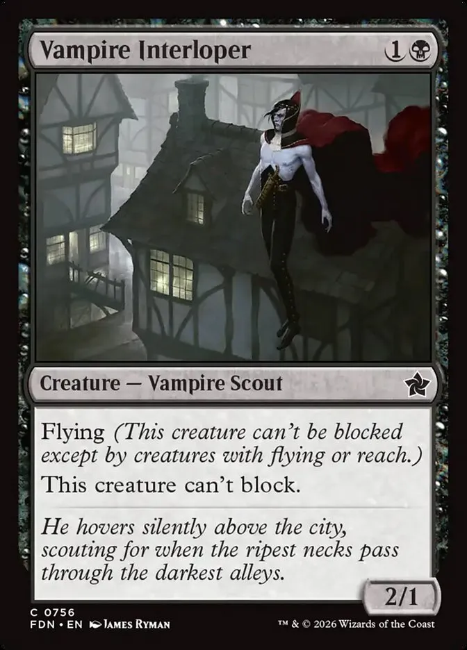 2024 Foundations Vampire Interloper common #756 common card image