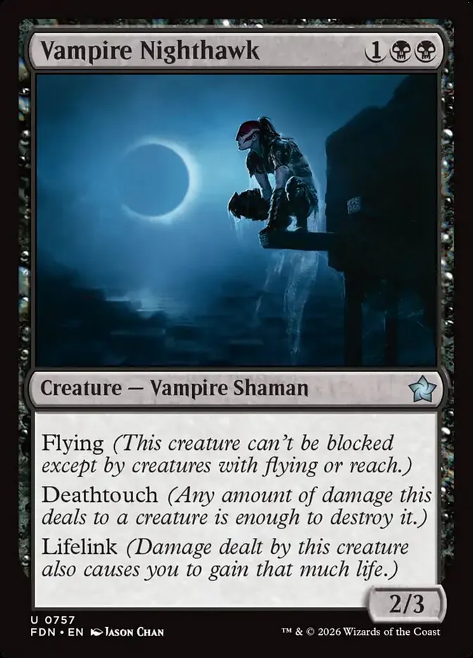 2024 Foundations Vampire Nighthawk uncommon #757 uncommon card image