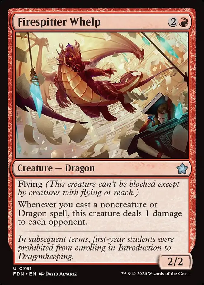 2024 Foundations Firespitter Whelp uncommon #761 uncommon card image