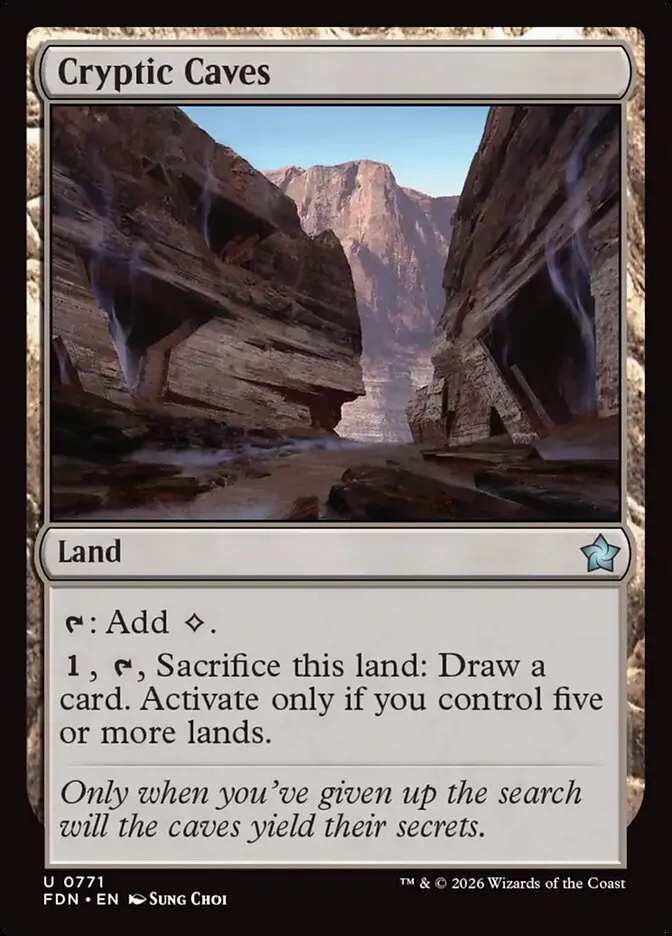 2024 Foundations Cryptic Caves uncommon #771 uncommon card image