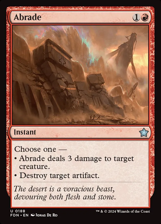 2024 Foundations Abrade uncommon #188 uncommon card image