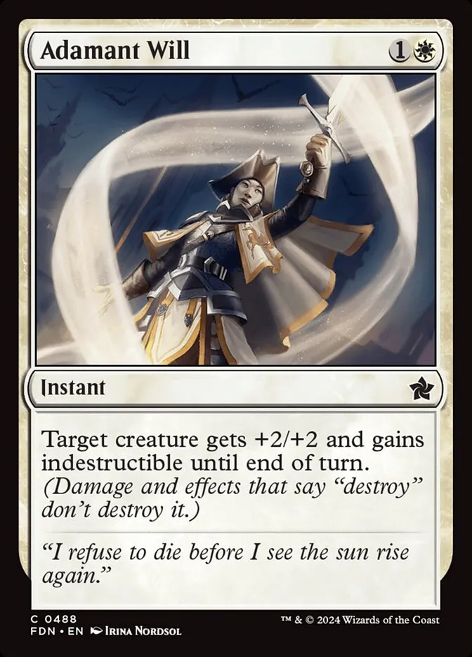 2024 Foundations Adamant Will common #488 common card image
