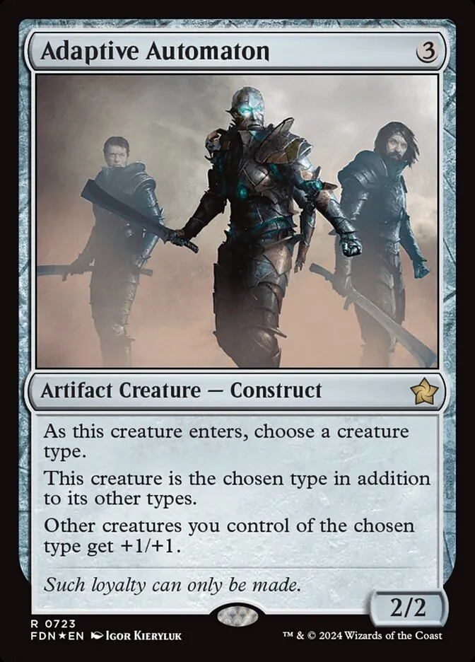 2024 Foundations Adaptive Automaton #723 rare card image
