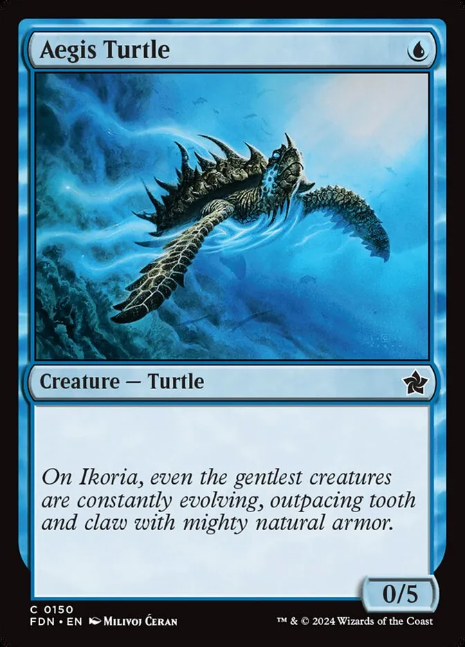 2024 Foundations Aegis Turtle common #150 common card image