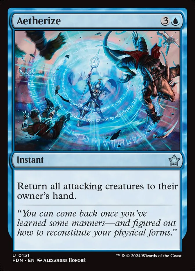 2024 Foundations Aetherize uncommon #151 uncommon card image