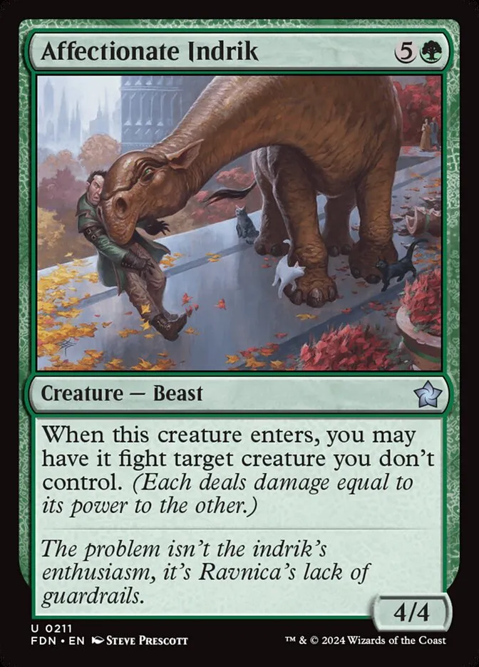 2024 Foundations Affectionate Indrik uncommon #211 uncommon card image