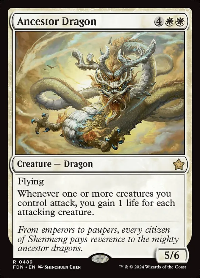2024 Foundations Ancestor Dragon #489 rare card image
