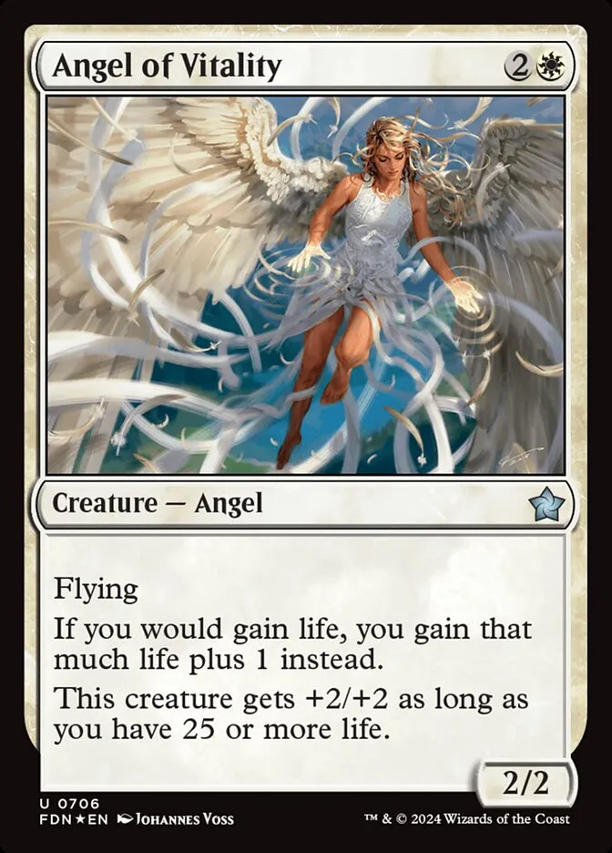 2024 Foundations Angel of Vitality #706 uncommon card image