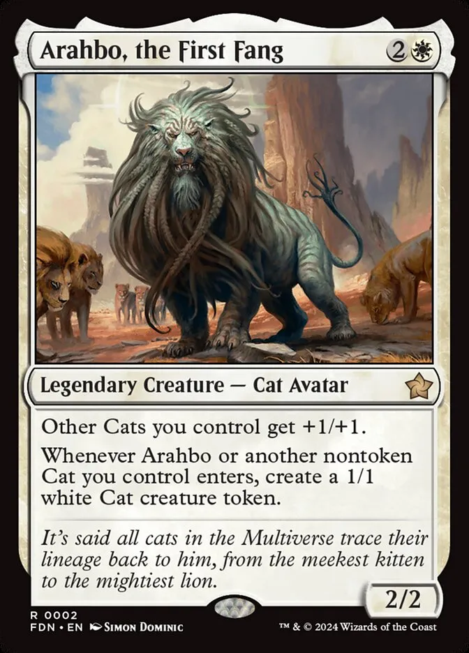 2024 Foundations Arahbo, the First Fang #2 rare card image