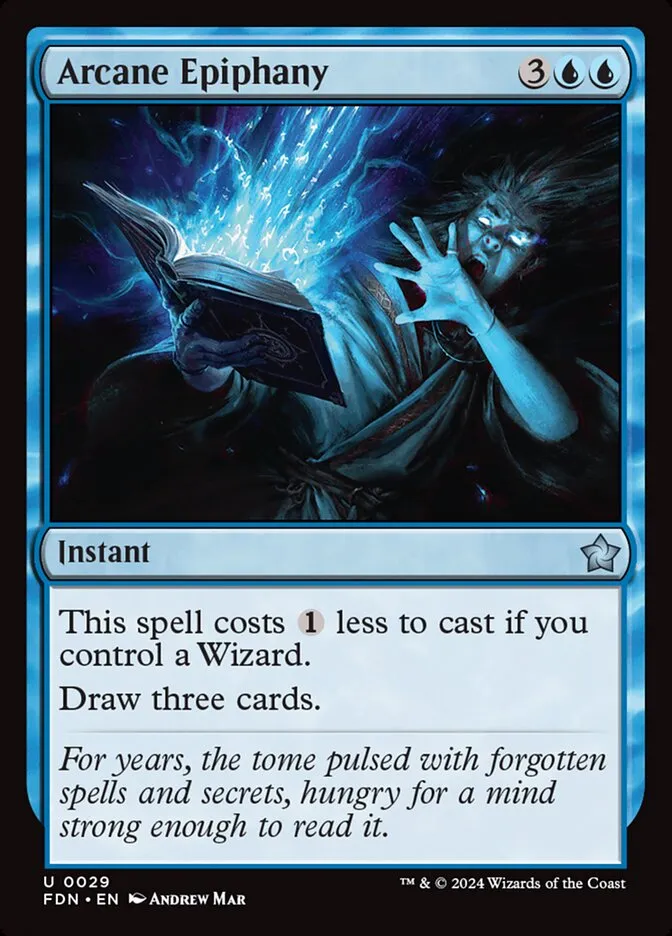 2024 Foundations Arcane Epiphany [Foil] uncommon #29 uncommon card image