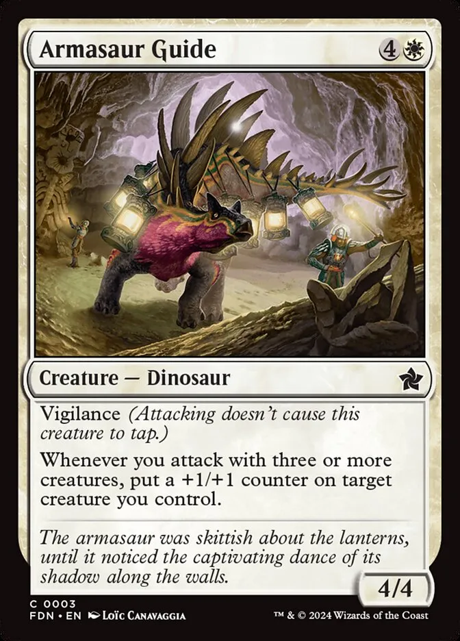 2024 Foundations Armasaur Guide [Foil] common #3 common card image
