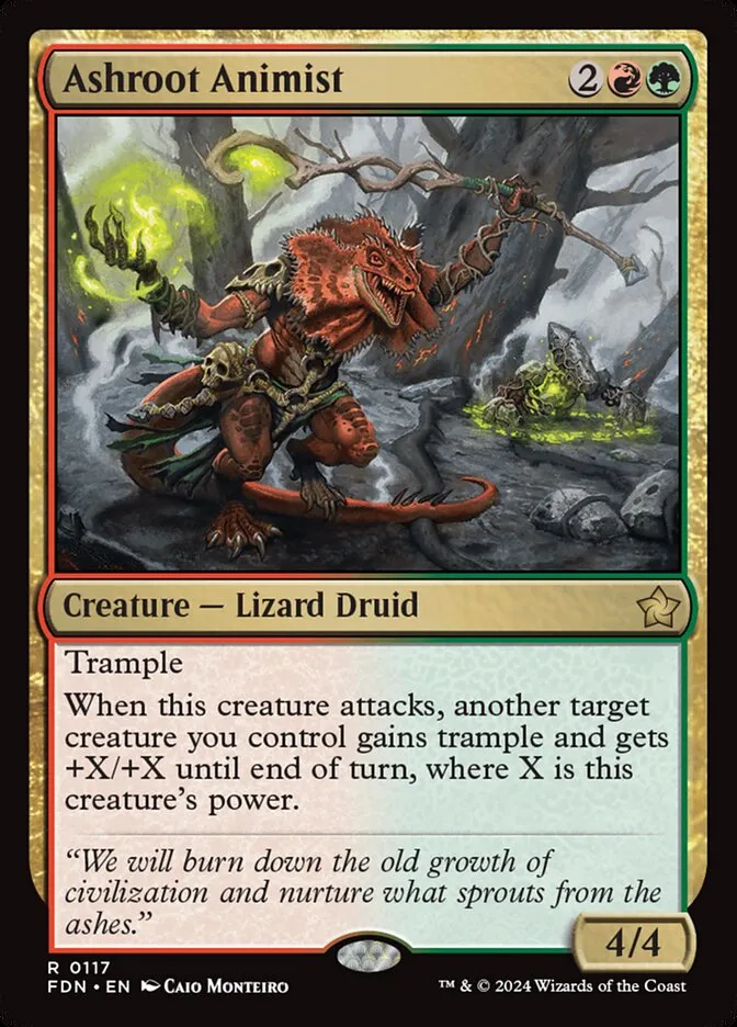 2024 Foundations Ashroot Animist rare #117 rare card image
