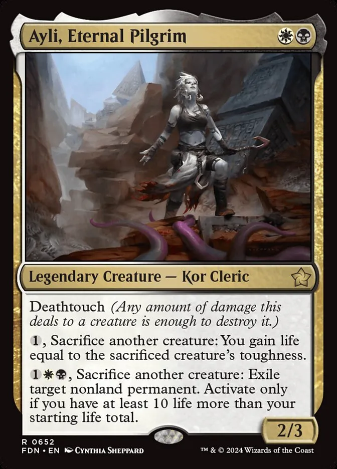 2024 Foundations Ayli, Eternal Pilgrim #652 rare card image
