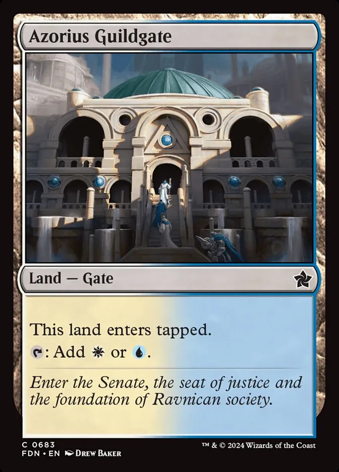 2024 Foundations Azorius Guildgate common #683 common card image