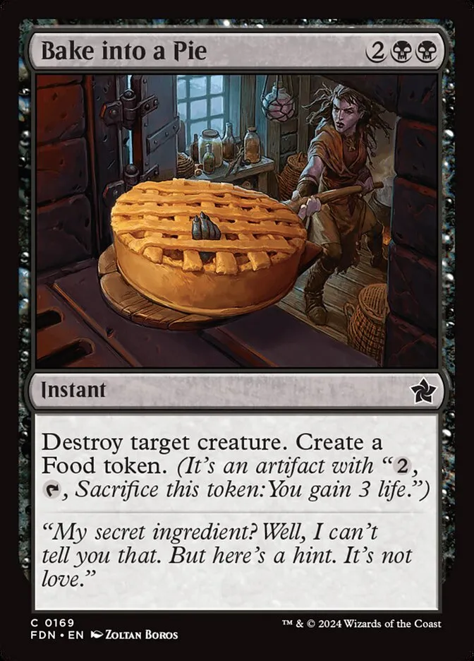 2024 Foundations Bake into a Pie common #169 common card image