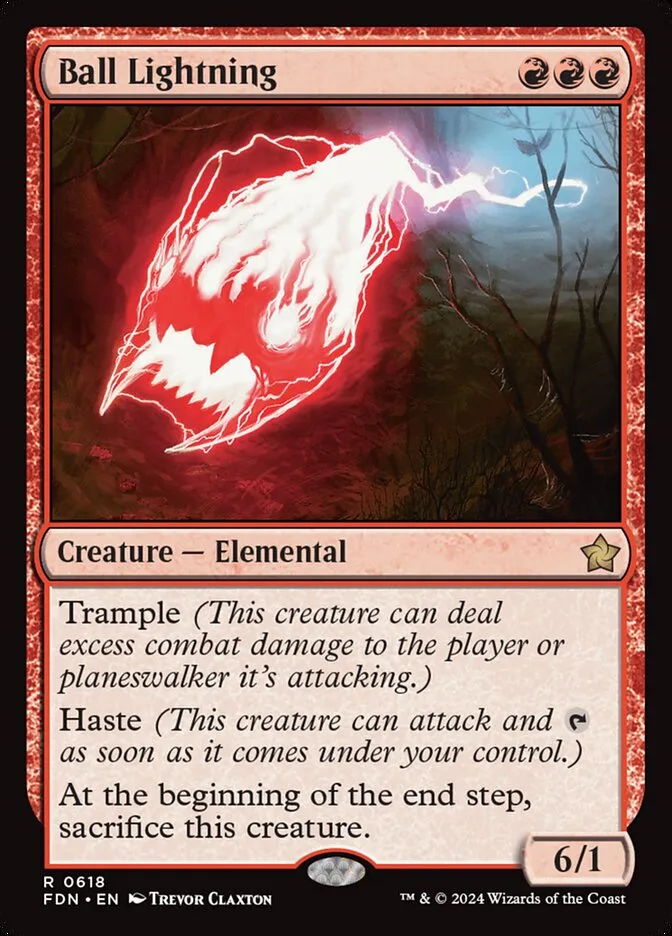2024 Foundations Ball Lightning rare #618 rare card image