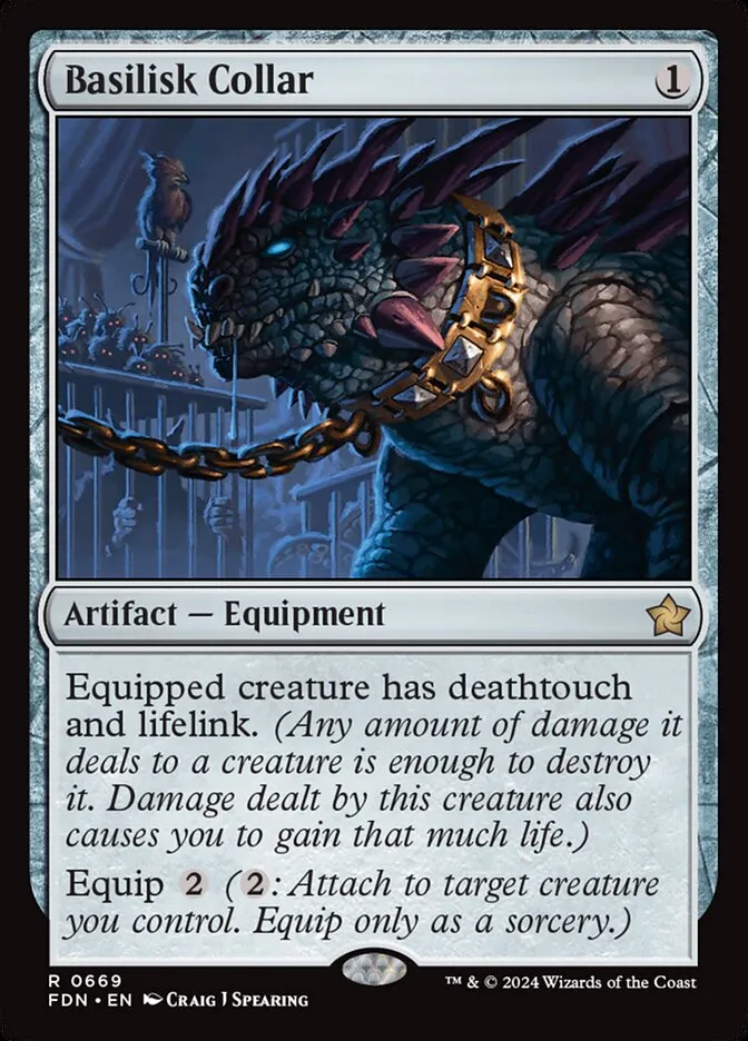 2024 Foundations Basilisk Collar rare #669 rare card image