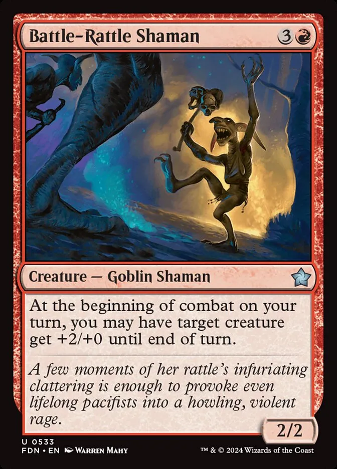 2024 Foundations Battle-Rattle Shaman #533 uncommon card image