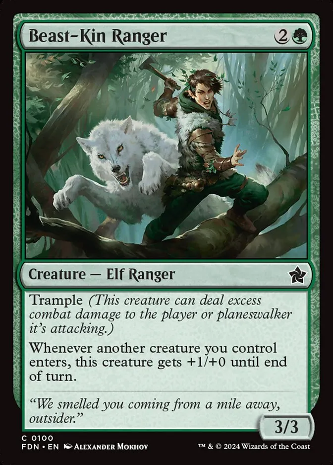 2024 Foundations Beast-Kin Ranger common #100 common card image