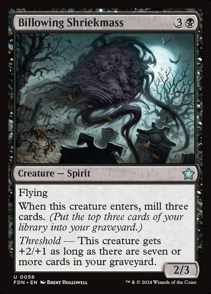 2024 Foundations Billowing Shriekmass #56 uncommon card image