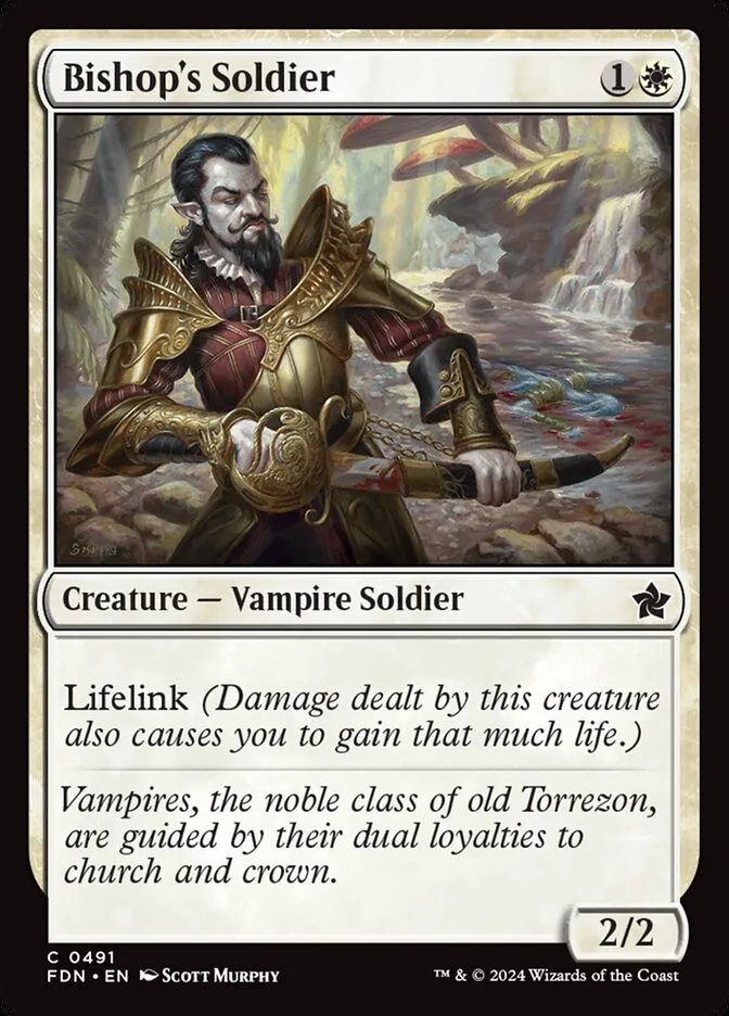 2024 Foundations Bishop's Soldier common #491 common card image