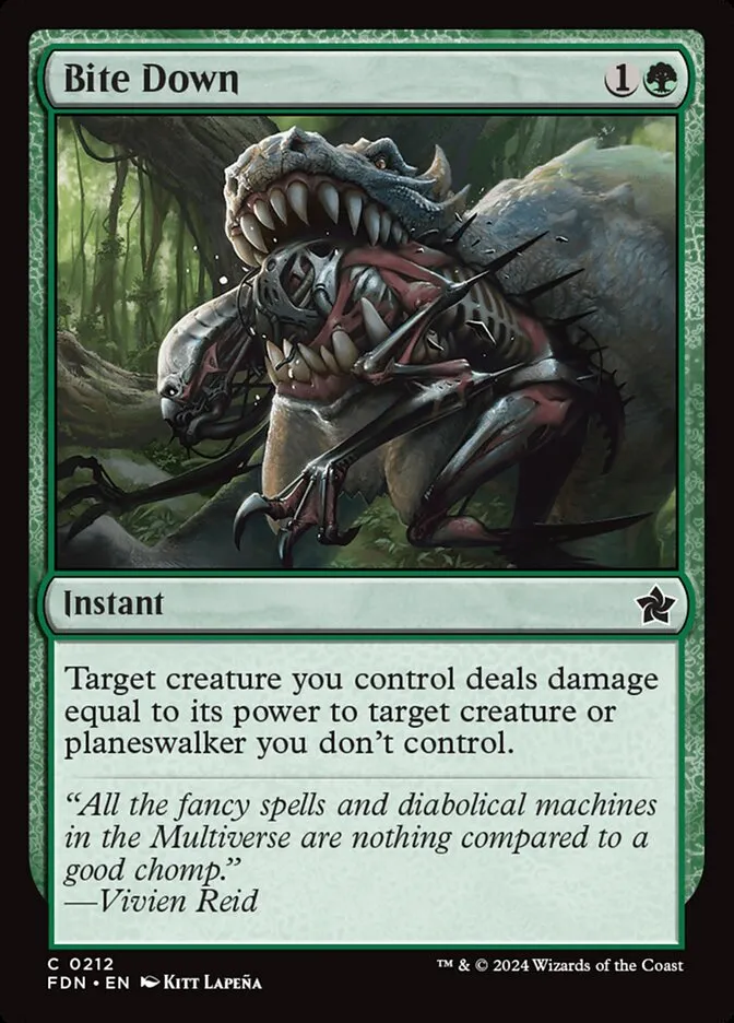 2024 Foundations Bite Down common #212 common card image