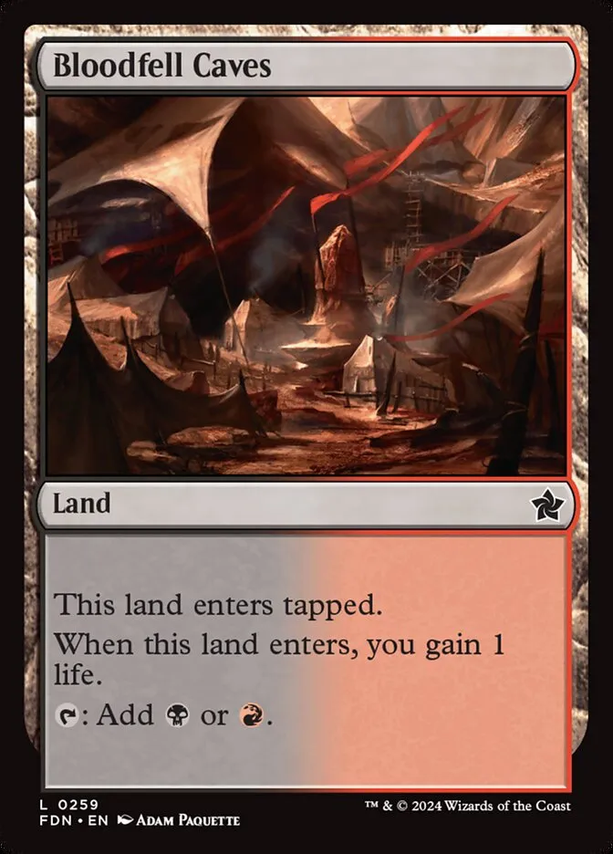2024 Foundations Bloodfell Caves common #259 common card image