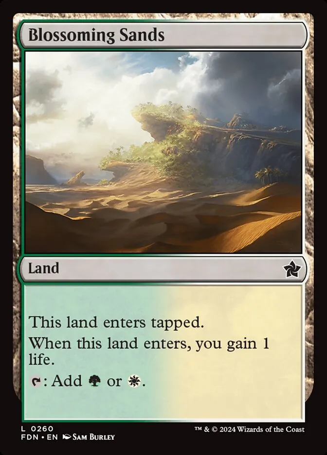 2024 Foundations Blossoming Sands common #260 common card image