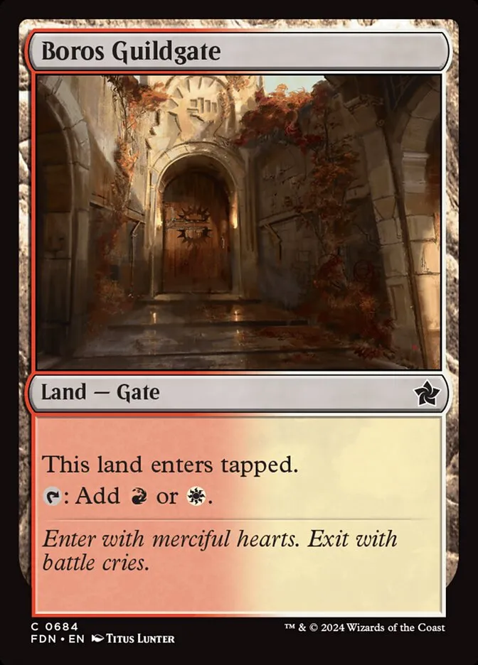 2024 Foundations Boros Guildgate common #684 common card image